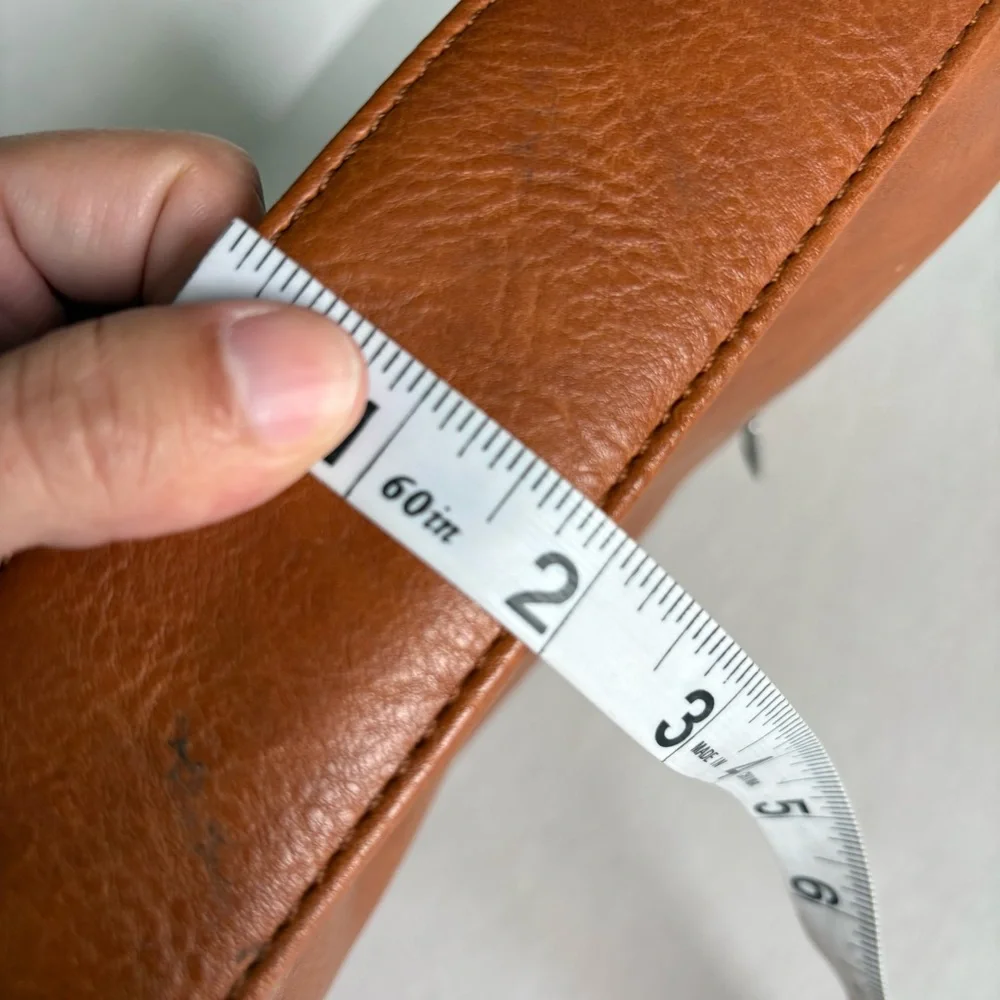Sam & Hadley Studded Tan Faux Leather Shoulder Bag